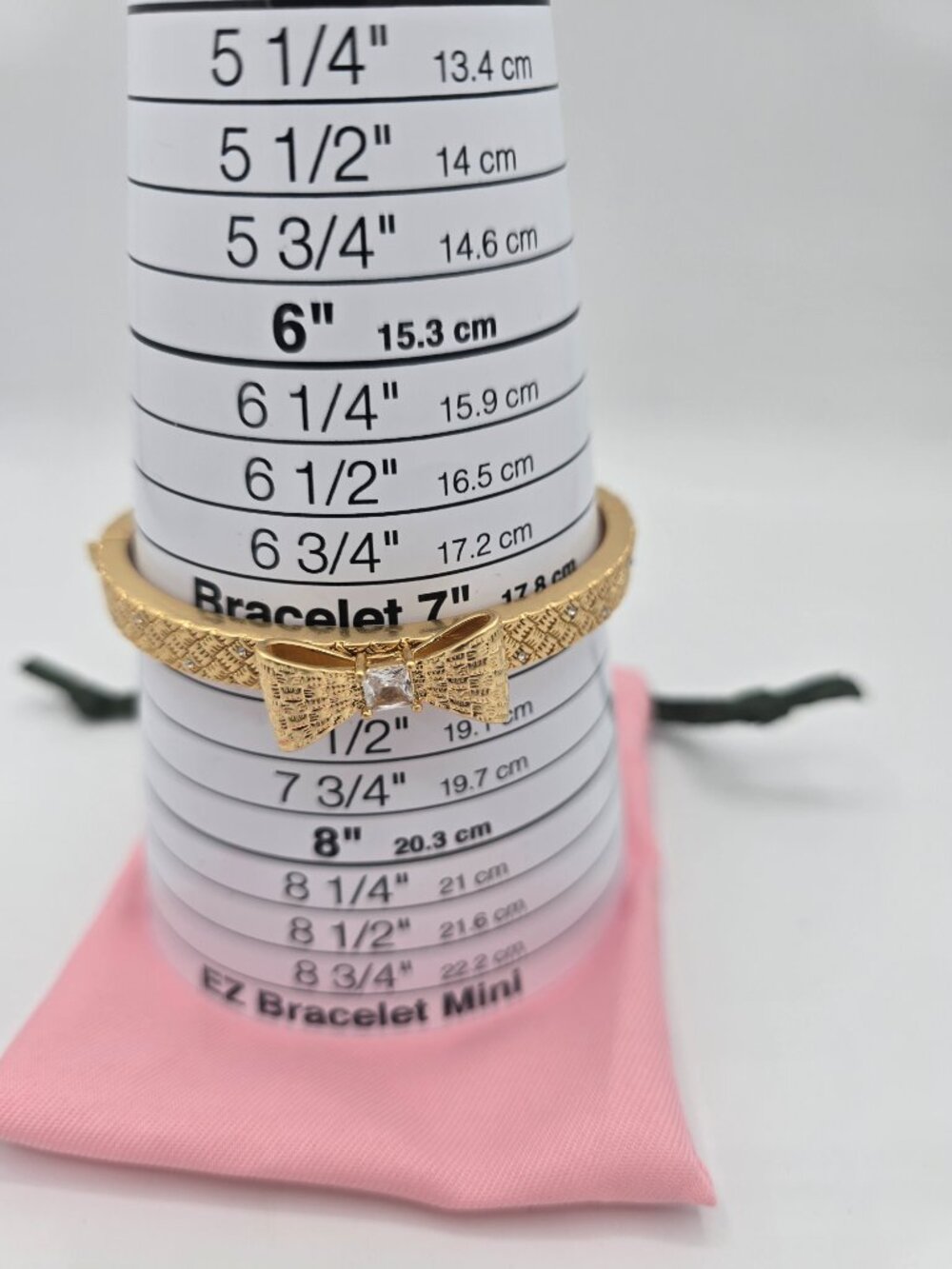 Kate Spade "Wrapped in a Bow" Gold-Tone Hinged Bracelet & Pink KS Dustbag - NWOT - Picture 5 of 5
